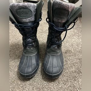 Khombu Boots Gray Woman Size 7‎